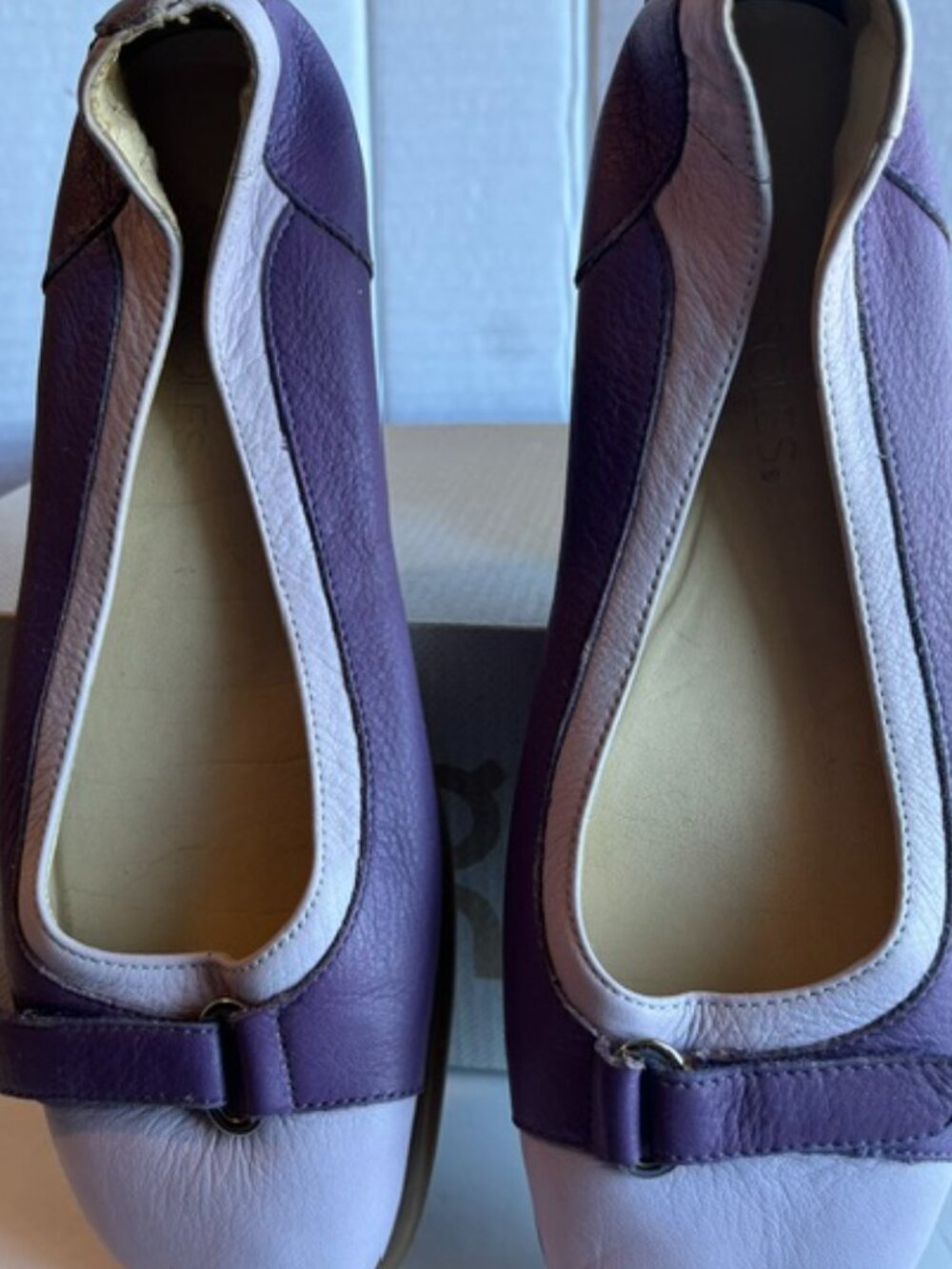 Aerosoles flat leather pump.